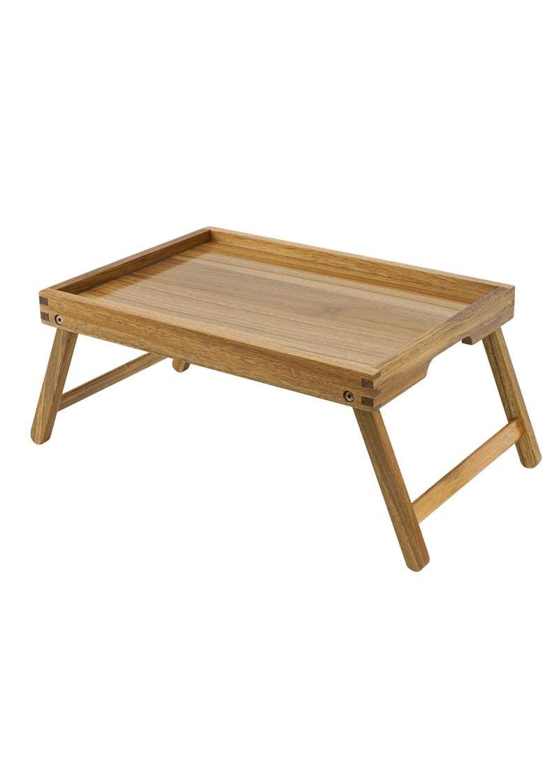 صينية فطار برِجل خشب خامة عالية الجودة تصميم عملي مقاس 40×70 سم H - Image 1